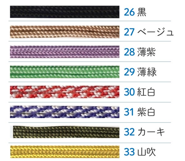 徳用 30m巻】人八紐(お守り紐) 30m巻 色番号1～19 | 手芸材料のネット