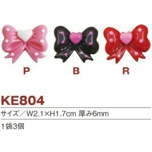 デコパーツ リボン（3個入） | 手芸材料のネットショップ つくる