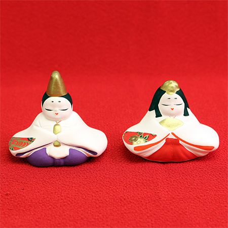 ひな人形 陶器製 コンパクト おひな様 お雛様 陶器製 パーツ セット