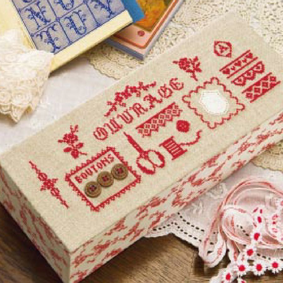 カルトナージュキット +レシピ付き 長方形ボックス カット済厚紙セット