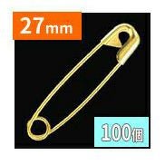 徳用1000個) 安全ピン 24mm キリンス ゴールド 0号 スナッピン | 手芸