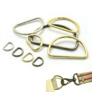 Dカン 15mm 横15×縦11mm(内径約) 径約3mm シルバー アンティーク