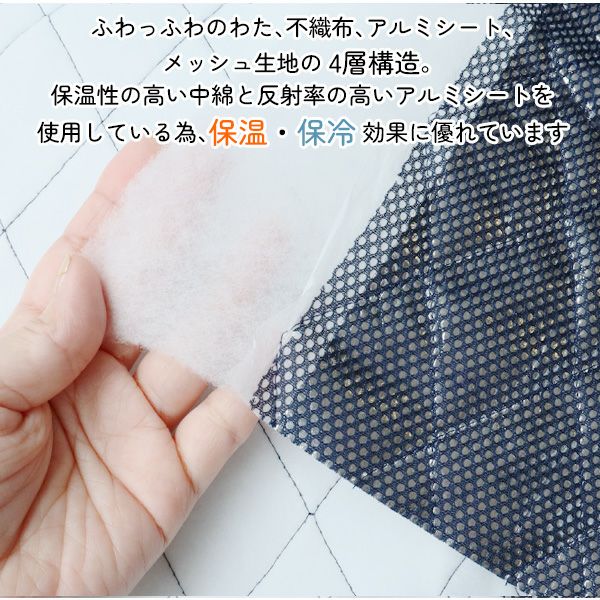 ミシンでぬえる 保冷シート 約120cm巾x1m レシピ付！ ふっくら 保冷
