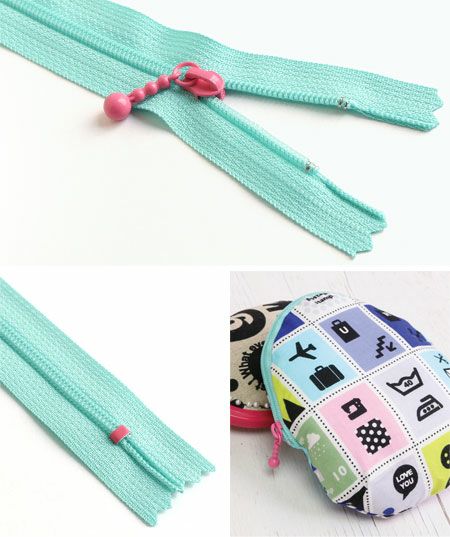徳用5本入) 玉付きファスナー コイル 20cm カラフル/シック (セット