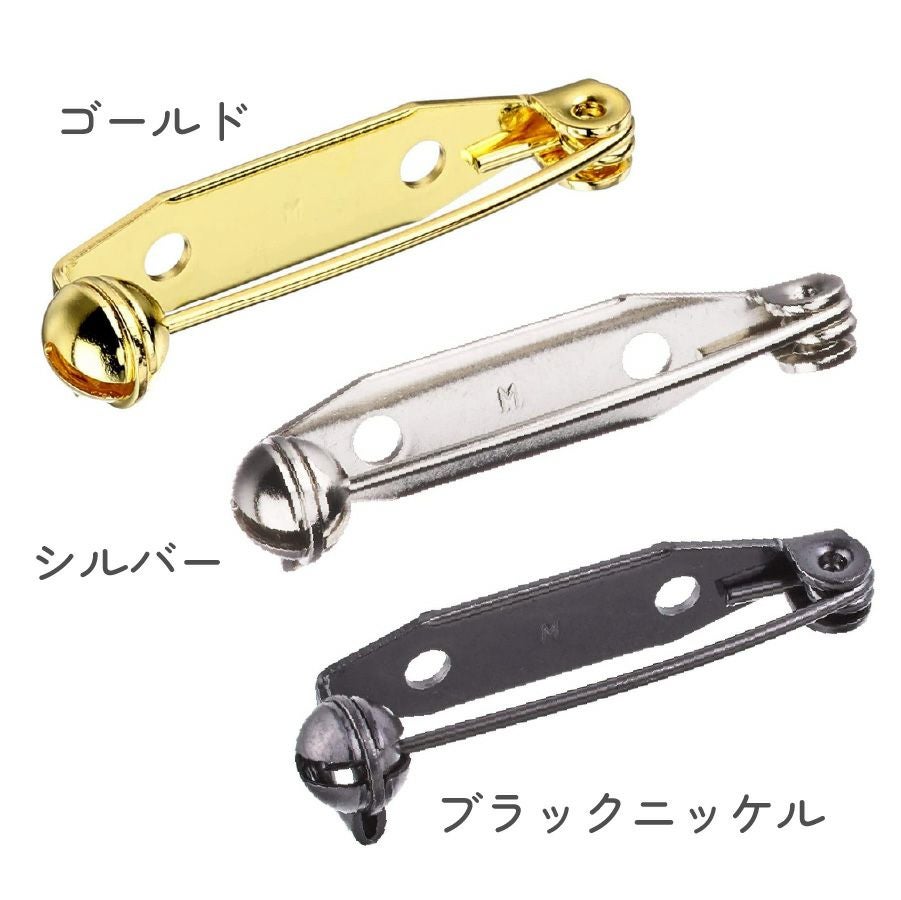 お徳用】回転式造花ピン ブローチピン 28mm 50個入 | 手芸材料の