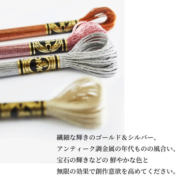 25番・8m】DMC 刺繍糸 刺しゅう糸 ライトエフェクト ラメ キラキラ
