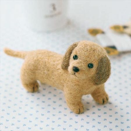 ミニチュアダックスフント ハマナカ フェルトキット いぬねこアイテム