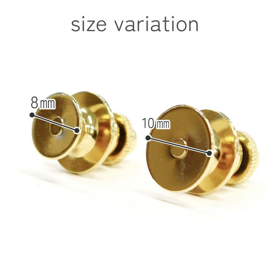 ネクタイピン ( タイタックピン ) 8mm/10mm（5個）| つくる楽しみ