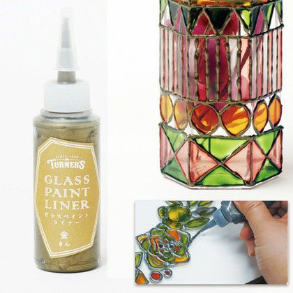 ガラス面に線を描くことができる ガラスペイントライナー 20ml| つくる