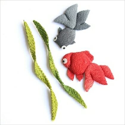 ちりめんパーツ 押絵 金魚セット| つくる楽しみ | 手芸材料のネット