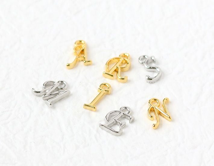 チャーム アクセサリーパーツ アルファベットミニチャーム イニシャル