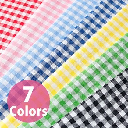 生地 ギンガムチェック 40s 約6mm (最低単位50cm～10cm単位の切売り