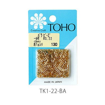 ビーズ 竹ビーズ トーホー 一分竹 No.22 ゴールド 約3mm 約7g TOHO