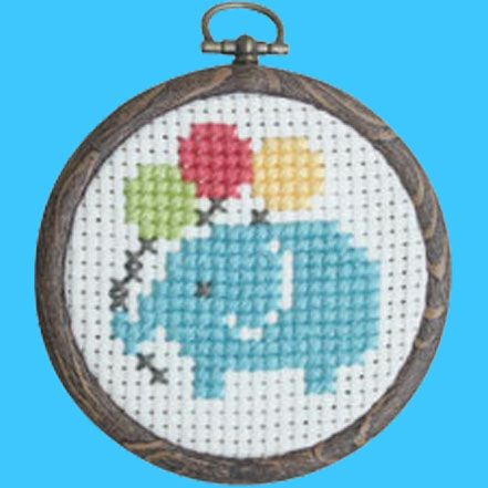 刺しゅうキット クロスステッチ 夏休み クローバー No.7766 まんまる