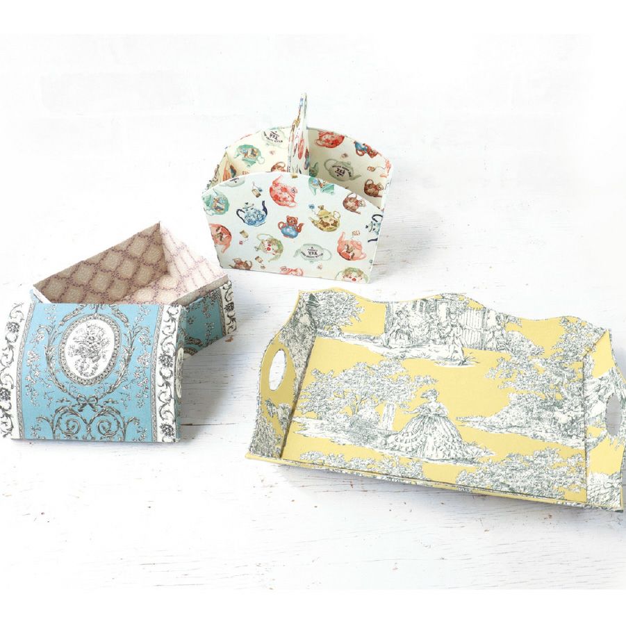 カルトナージュ キット セット ティートレー 完成サイズ:約W36×D25×H5