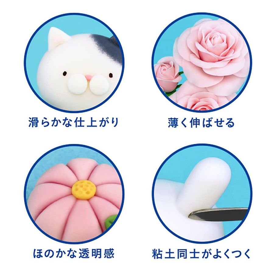 高級樹脂粘土 粘土 マイクレア 60g CREA ピュアホワイト ミニチュア
