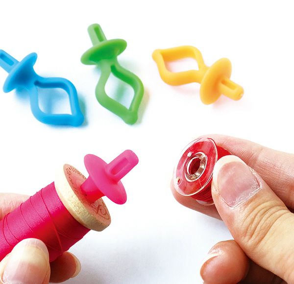 ボビンメイツ 4色各1個入 ミシン糸とボビンをまとめて保管 | 手芸材料