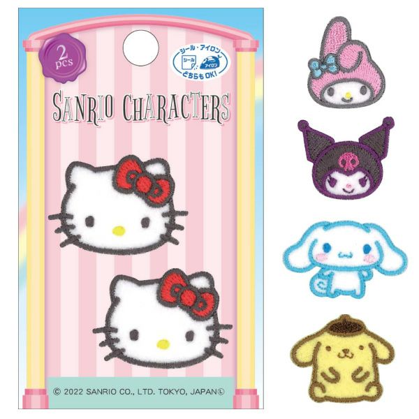ワッペン アップリケ サンリオ ハローキティ マイメロディ クロミ