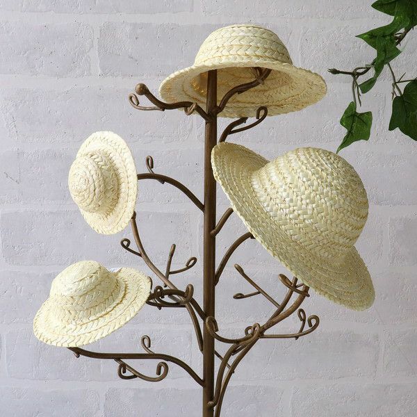 ドール 麦わら帽子 直径約17cm 頭径約9cm 1個 ドール用 人形 推し縫い