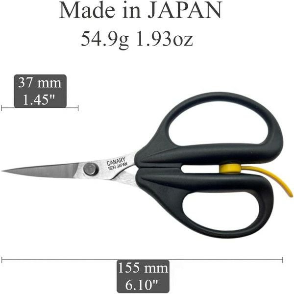 ハサミ はさみ アームレスラー 薄刃カーブ刃 尖り CANARY 長谷川刃物