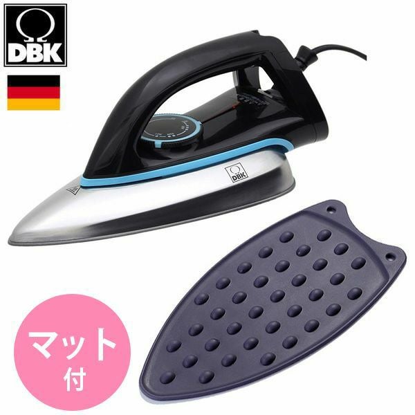 アイロン 小型 軽量 ドライアイロン コード付 マット付 セットThe DRY