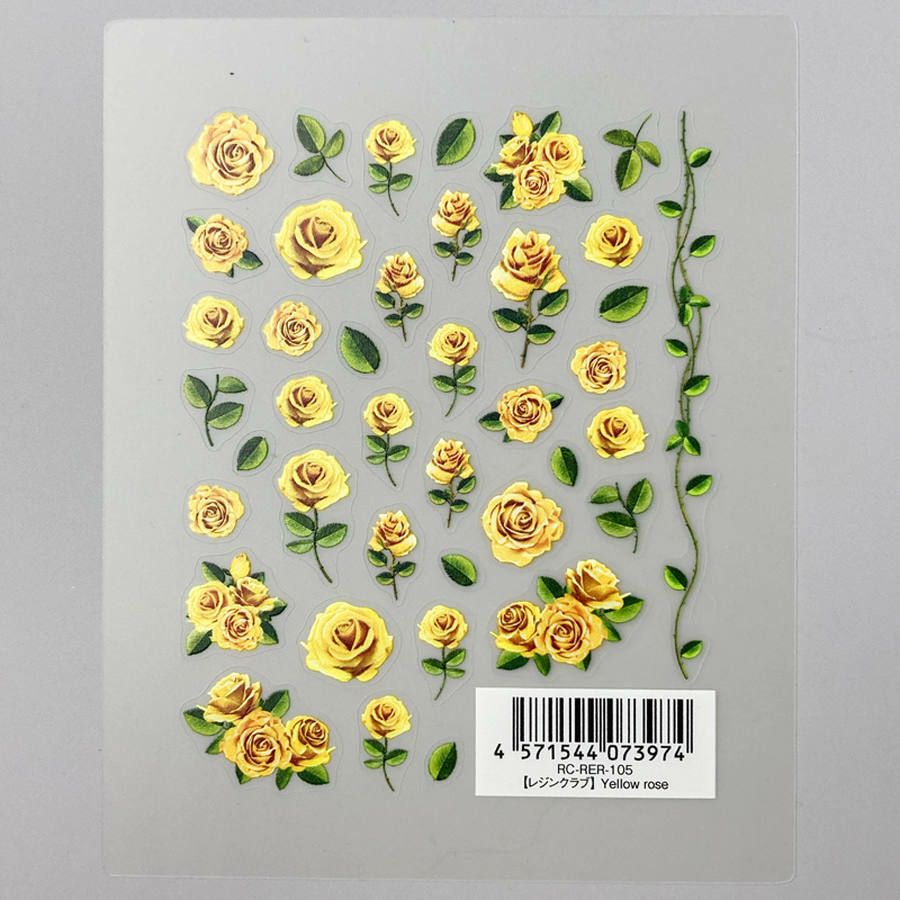 取り寄せ) レジンシール UV用レジンシール レジンクラブ Yellow rose