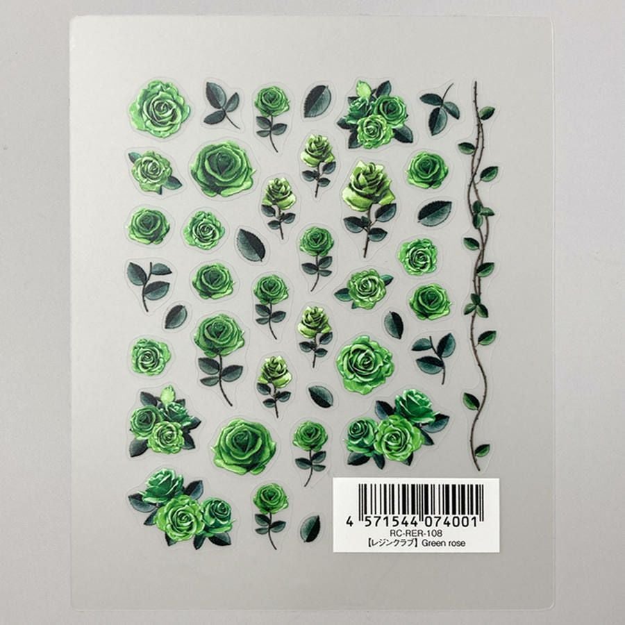 取り寄せ) レジンシール UV用レジンシール レジンクラブ Green rose