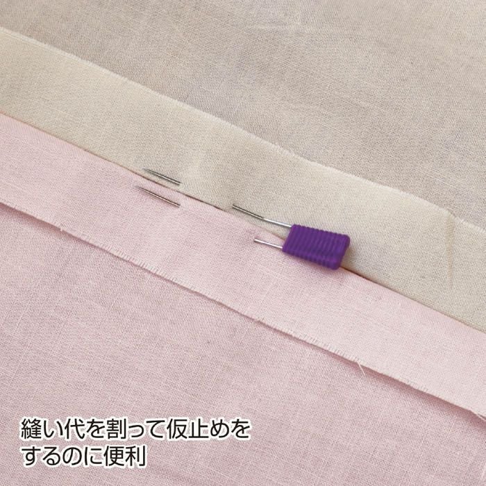 マジックフォークピン まち針 0.5mm×33mm 2本針 30本入 ＋ケース付
