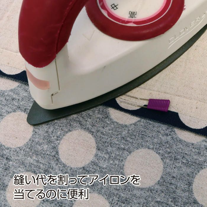 マジックフォークピン まち針 0.5mm×33mm 2本針 30本入 ＋ケース付