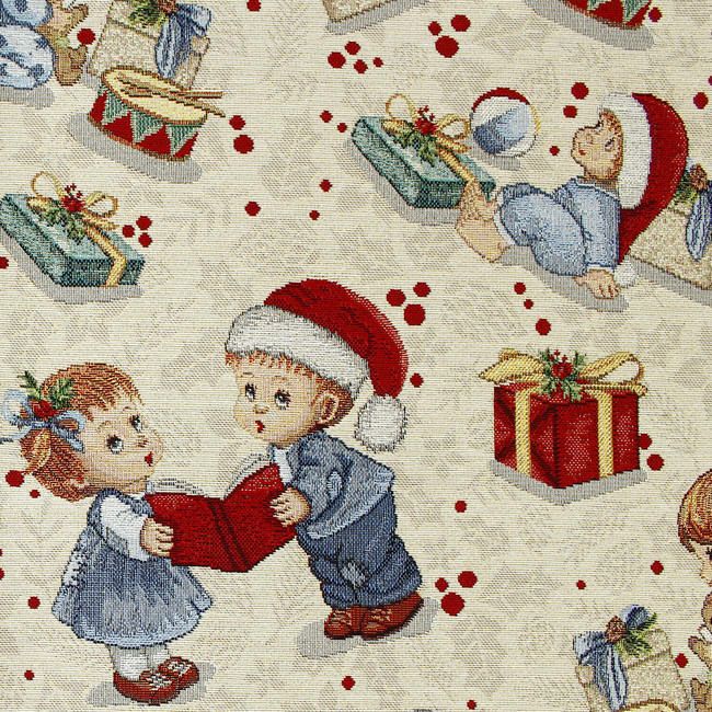 ゴブラン 生地 インポート インテリア ゴブラン織り クリスマス キッズ