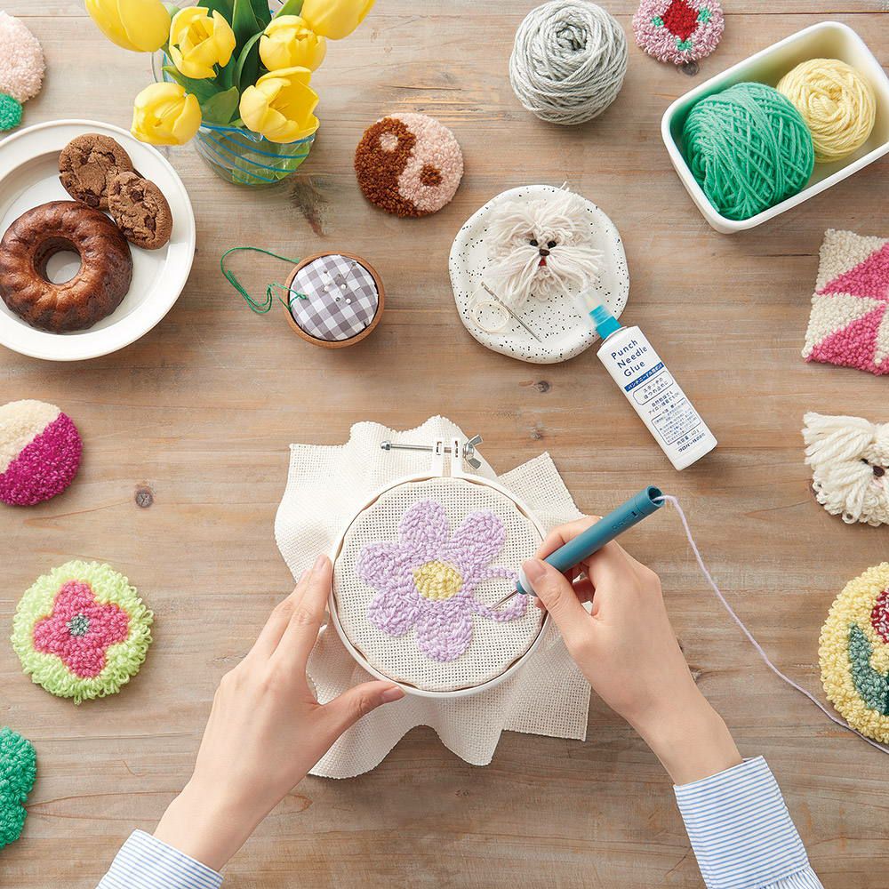 パンチニードル キット 12cm 3点入 初心者 送料無料 初心者 セット