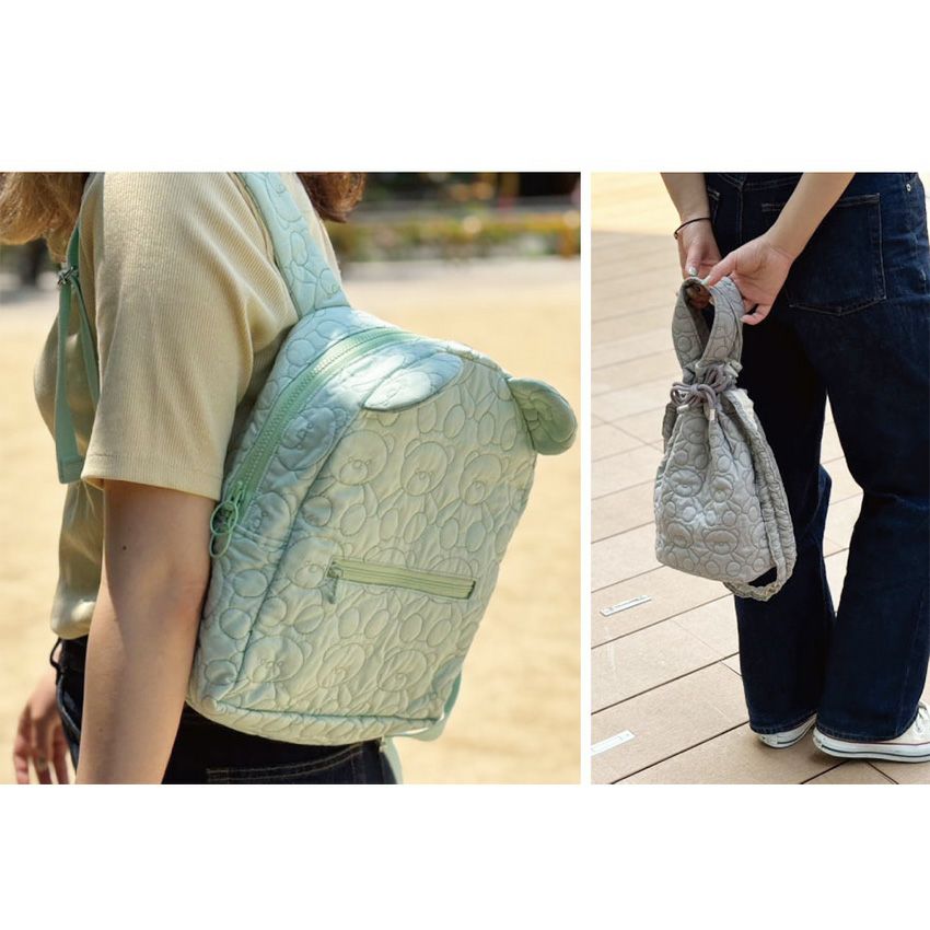 テディベア ハンドメイド キルティング つくる楽しみ オリジナル くま柄 キルティング 生地 全5色 日本製