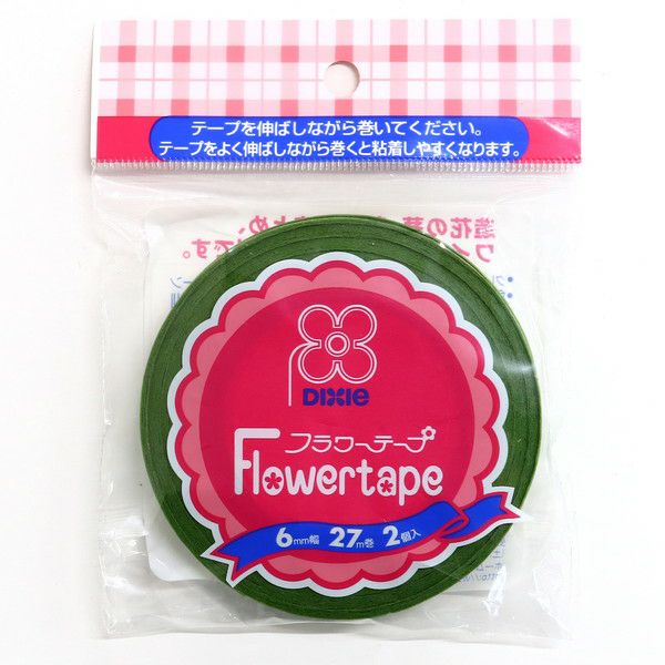 フローラテープ 巾6mm×27m 2巻入 | 手芸材料のネットショップ つくる