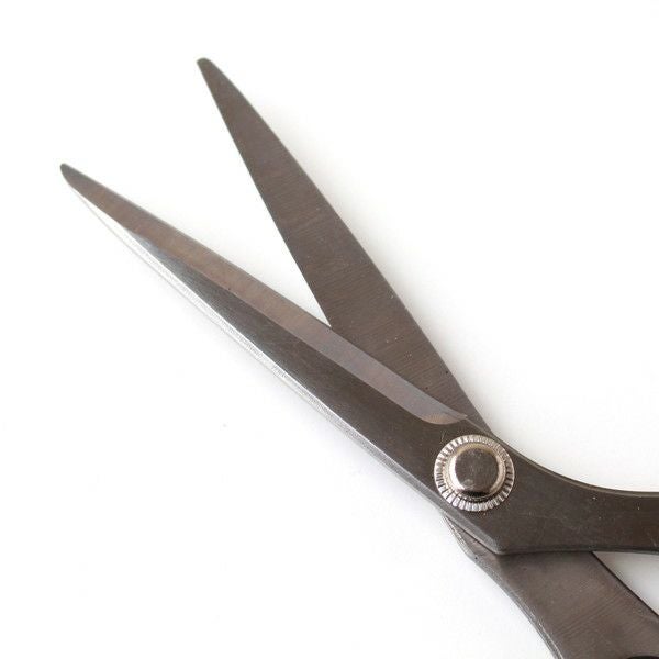 ミササ 右利き用ステンレス裁ちはさみ20cm 黒 キャップ付き 1丁