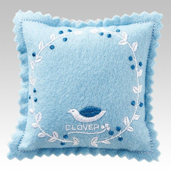 Clover フェルトピンクッションII水色 23-014 | 手芸材料のネット