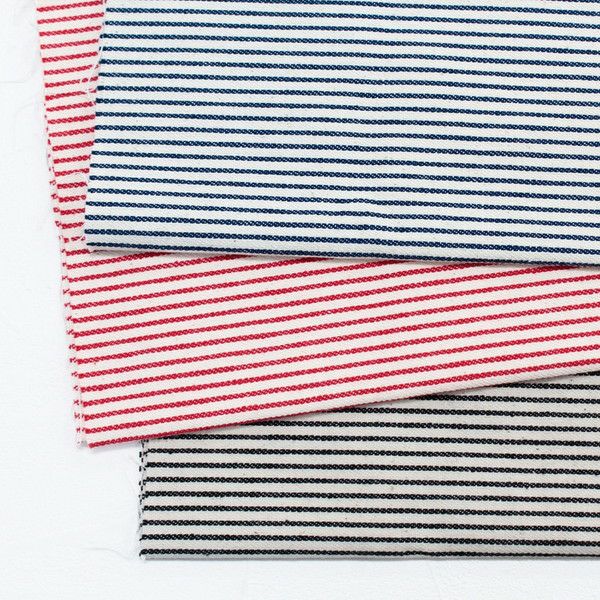 ヒッコリーデニム ストライプ 生地 50cm～10cm単位の切売 | 手芸材料の