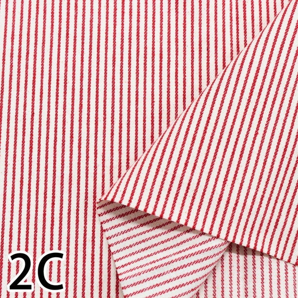 ヒッコリーデニム ストライプ 生地 50cm～10cm単位の切売 | 手芸材料の