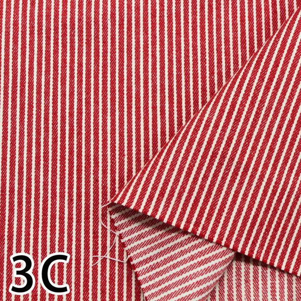 ヒッコリーデニム ストライプ 生地 50cm～10cm単位の切売 | 手芸材料の