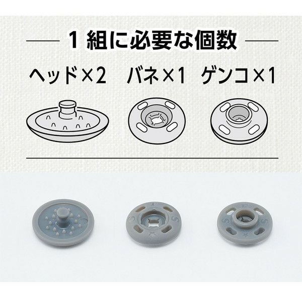 クローバーラブ様　確認用 クロバー らくらく取付！薄型プラスナップ Φ13mm 8組入り 39-171 172