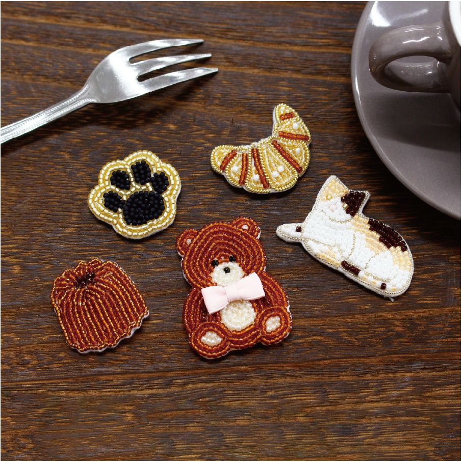 らくちくフェルト ビーズ刺繍スターターセット | 手芸材料のネット