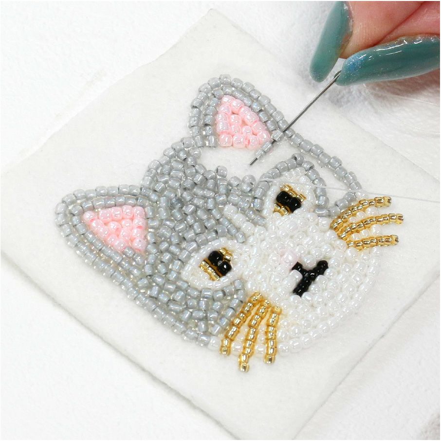 [専用　ゆん様]オーダーメイド フェルト 刺繍 らくちくフェルト ビーズ刺繍スターターセット | 手芸材料のネット