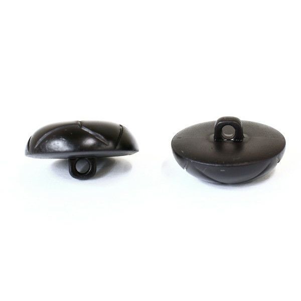 日本紐釦貿易 Nippon Chuko レザー風ボタン 黒 25mm 12個入 L32-25-09
