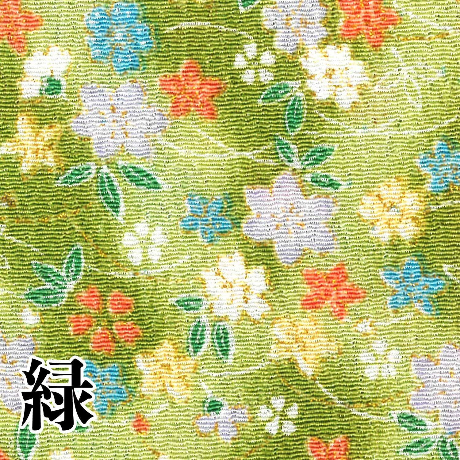 ちりめん 金彩 カットクロス 約23×33cm ぼかし桔梗 和手芸 ちりめん