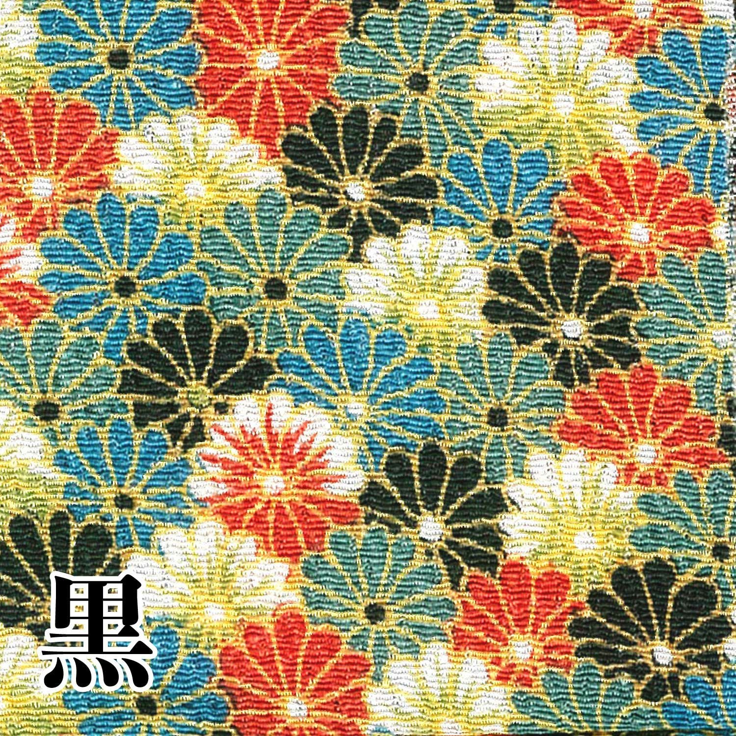 ちりめん 友禅 カットクロス 約23×33cm カラフル菊 和手芸 ちりめん