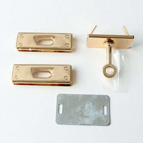 留め具 LA-42_錠前_カブセ留め式_留め金具_M&Kオリジナル・日本製 MK PLUS+