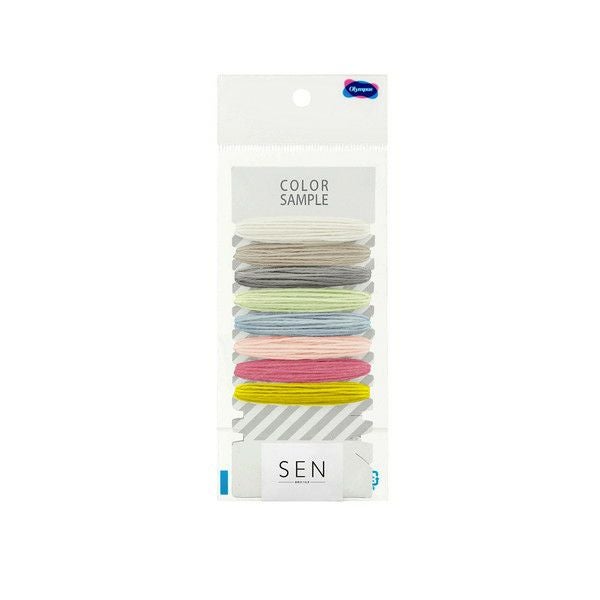オリムパス製絲「自然のつむぎSEN」全8色×3m COLOR SAMPLE OLY-CSY-1