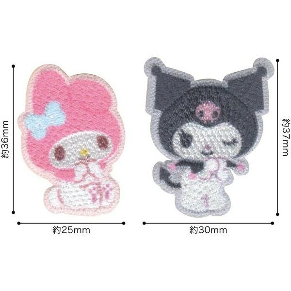 パイオニア Sanrio characters マイメロディ クロミ ワッペン 2個付き