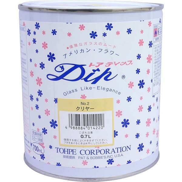 一部お取り寄せ】ディップ液 700ml クリア 透明 アメリカンフラワー