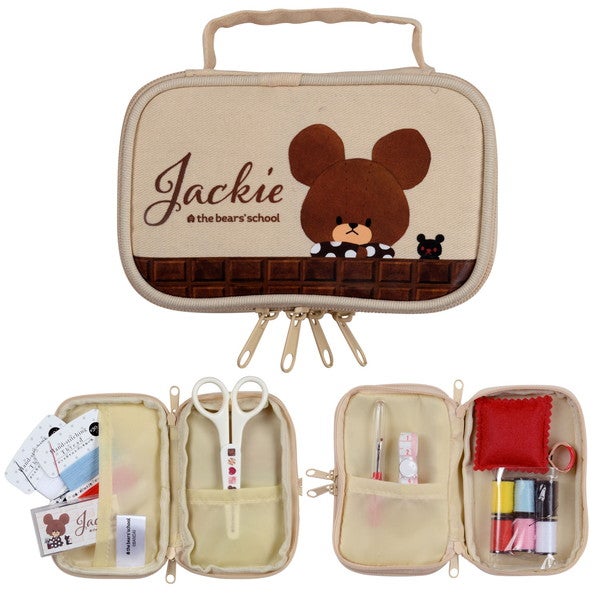 ミササ ソーイングセット くまのがっこう ファスナーポーチタイプ 9点