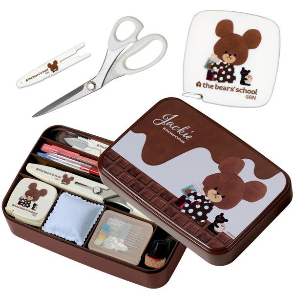 くまのがっこう うす型タイプ 入学 小学校 中学校 家庭科 裁縫セット
